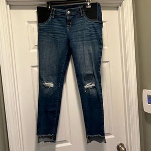 Maternity side panel skinny jeans